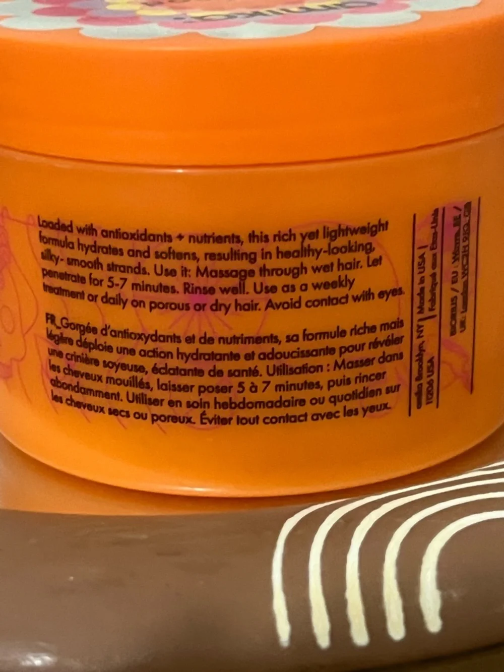 amika Soulfood Nourishing Mask - Vibrant Orange Jar